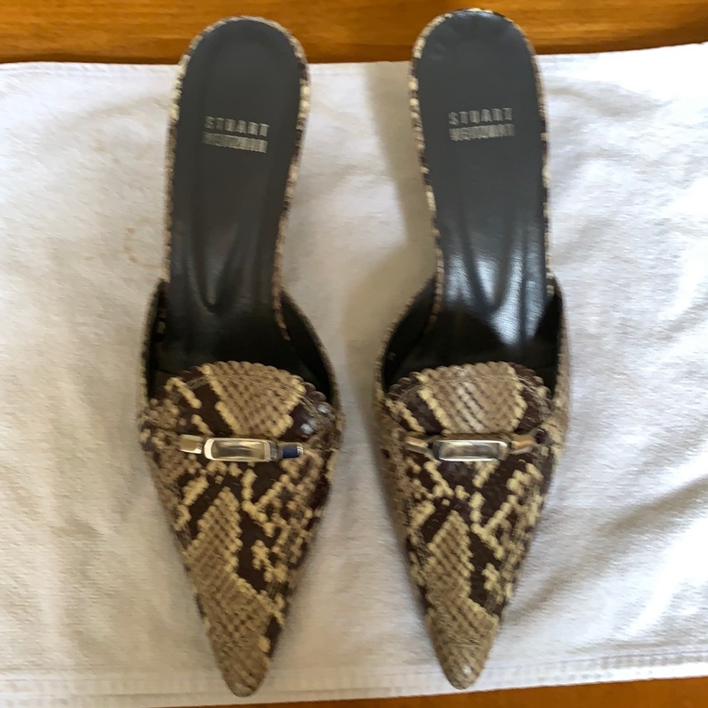 Stuart weitzman,  open heels, size 8M, pre worn, but in very good condition